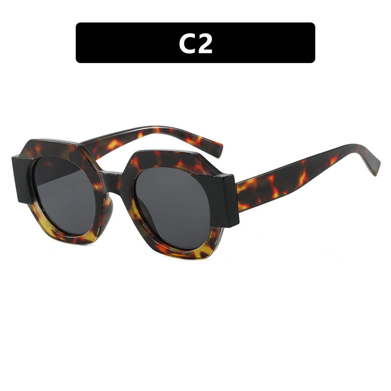 Ladies trendy sunglasses in hexagonal design Kalsten