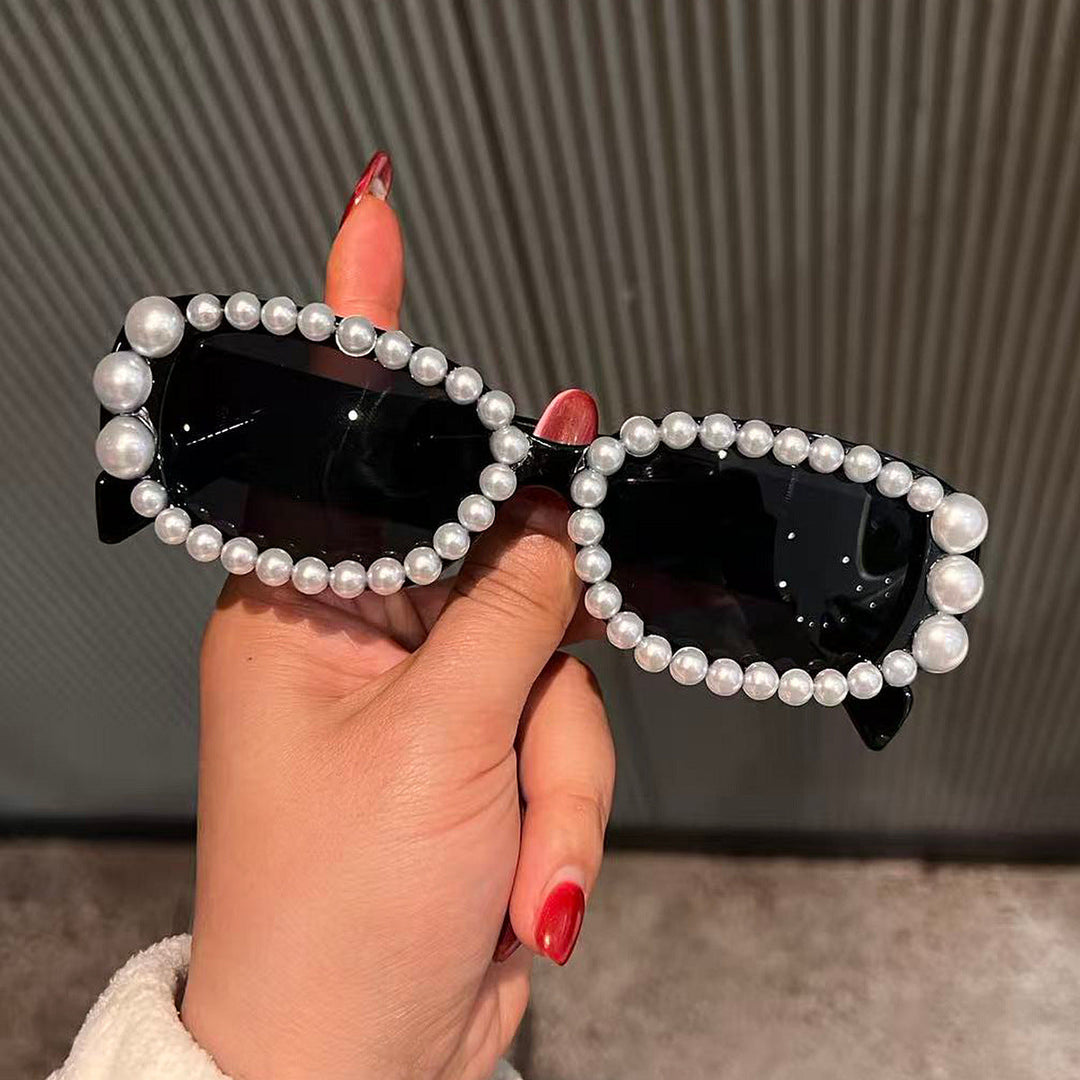 Ladies fashionable sunglasses with luxurious pearl frame Kalsten
