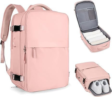 Unisex Multifunctional Travel Suitcase Backpack with Separate Shoe Compartment Kalsten