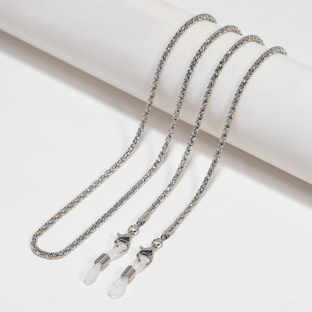 Elegant Silver-Plated Eyewear Chain Kalsten