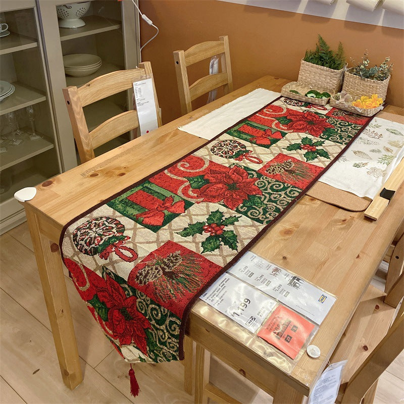 Festive Holiday-Themed Table Runner