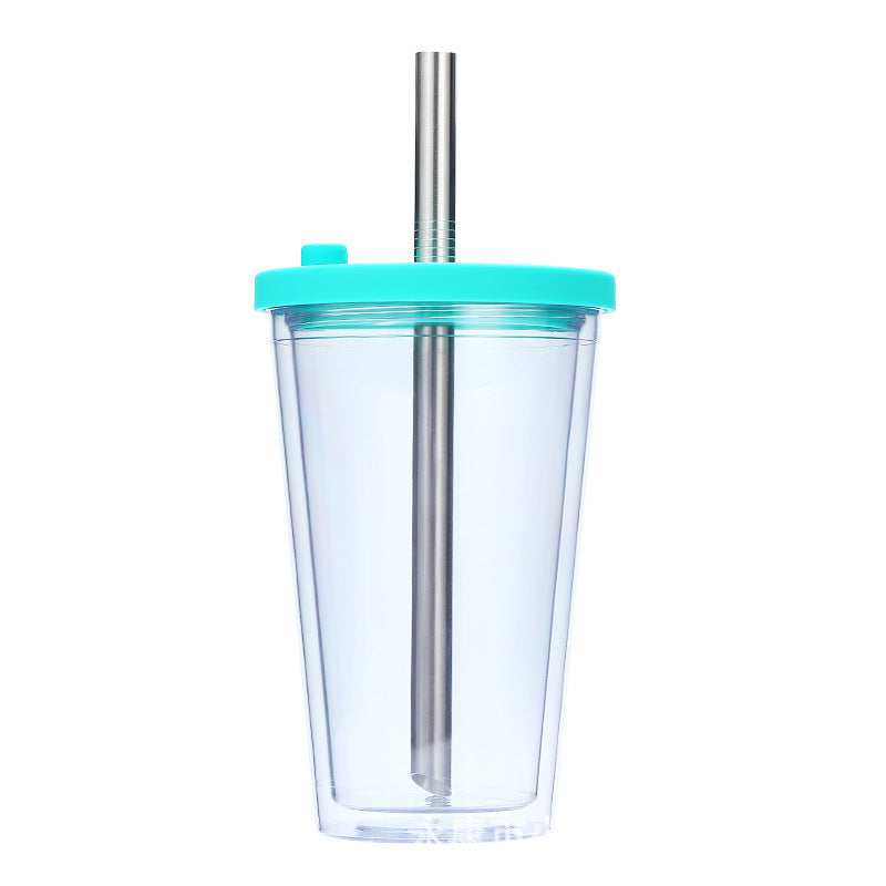 Women's High-Quality Drinking Cup with Integrated Stainless Steel Straw Kalsten