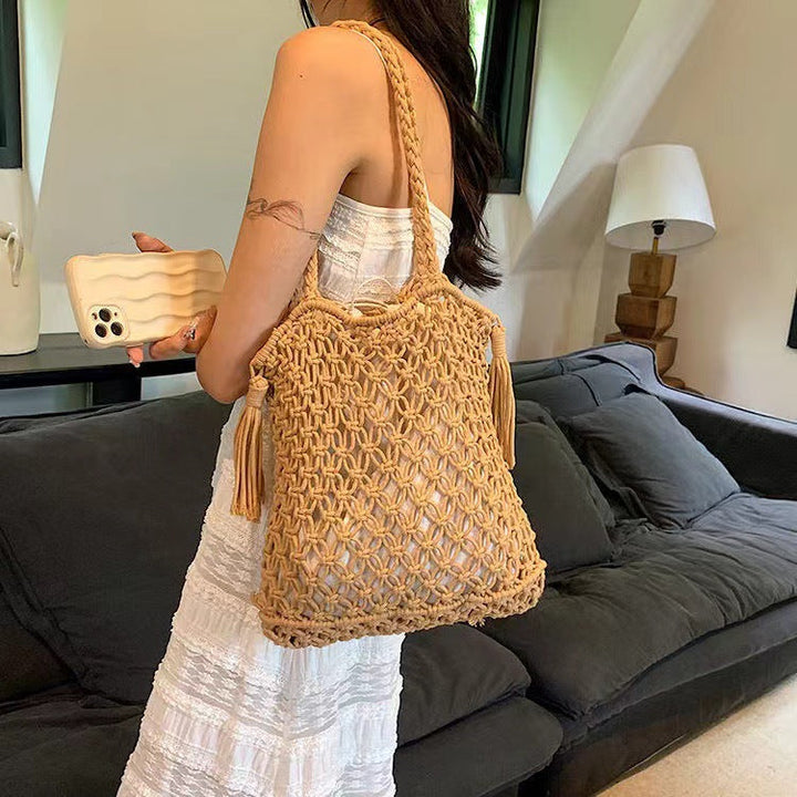 Trendy Macrame Crossbody Bag Kalsten