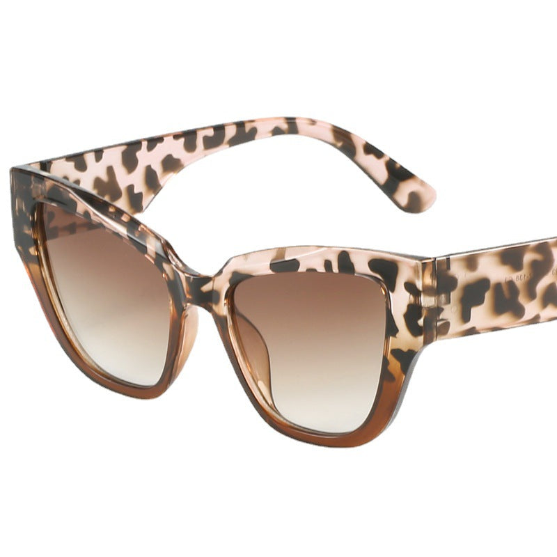 Women's Cat Eye Sunglasses with extravagant Leopard Print Kalsten