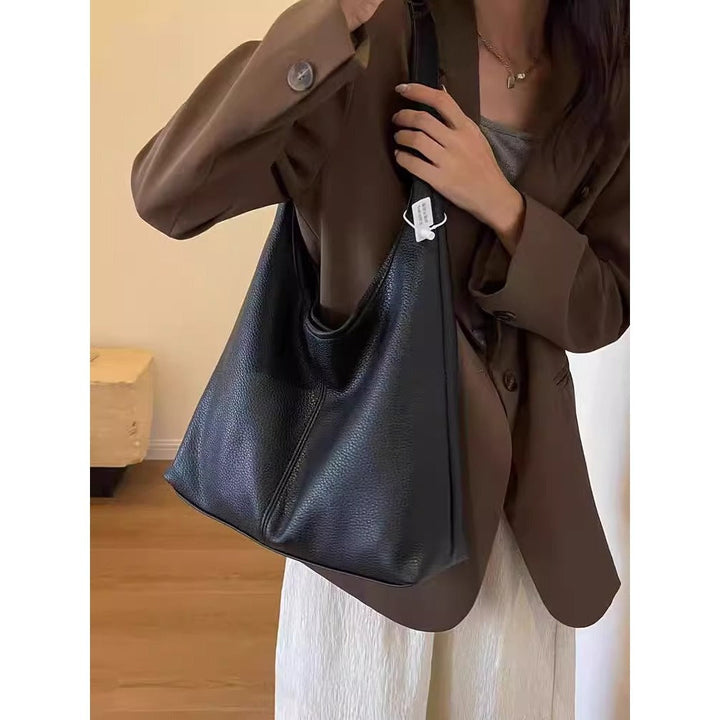 Elegant Soft Leather Hobo Bag Kalsten