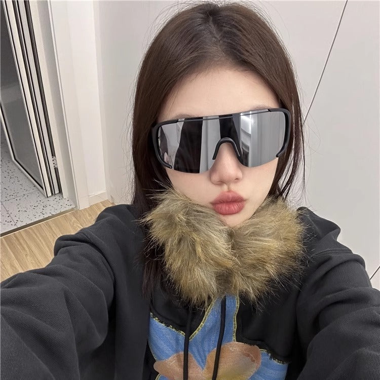 Men's Oversized Futuristic Shield Sunglasses Kalsten