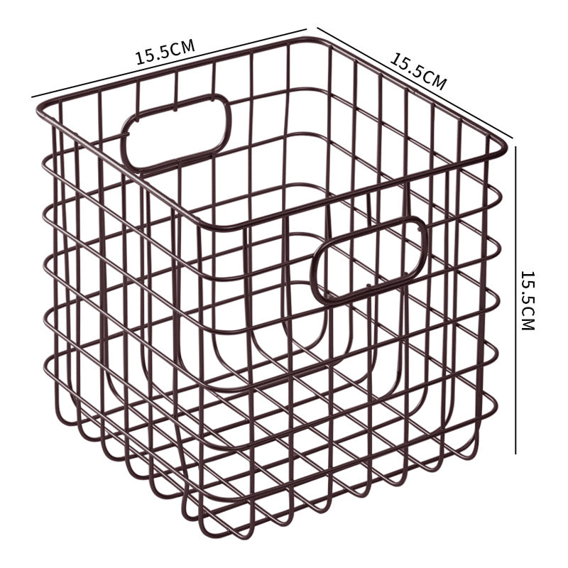 Unisex Wire Storage Basket with Ergonomic Handles Kalsten