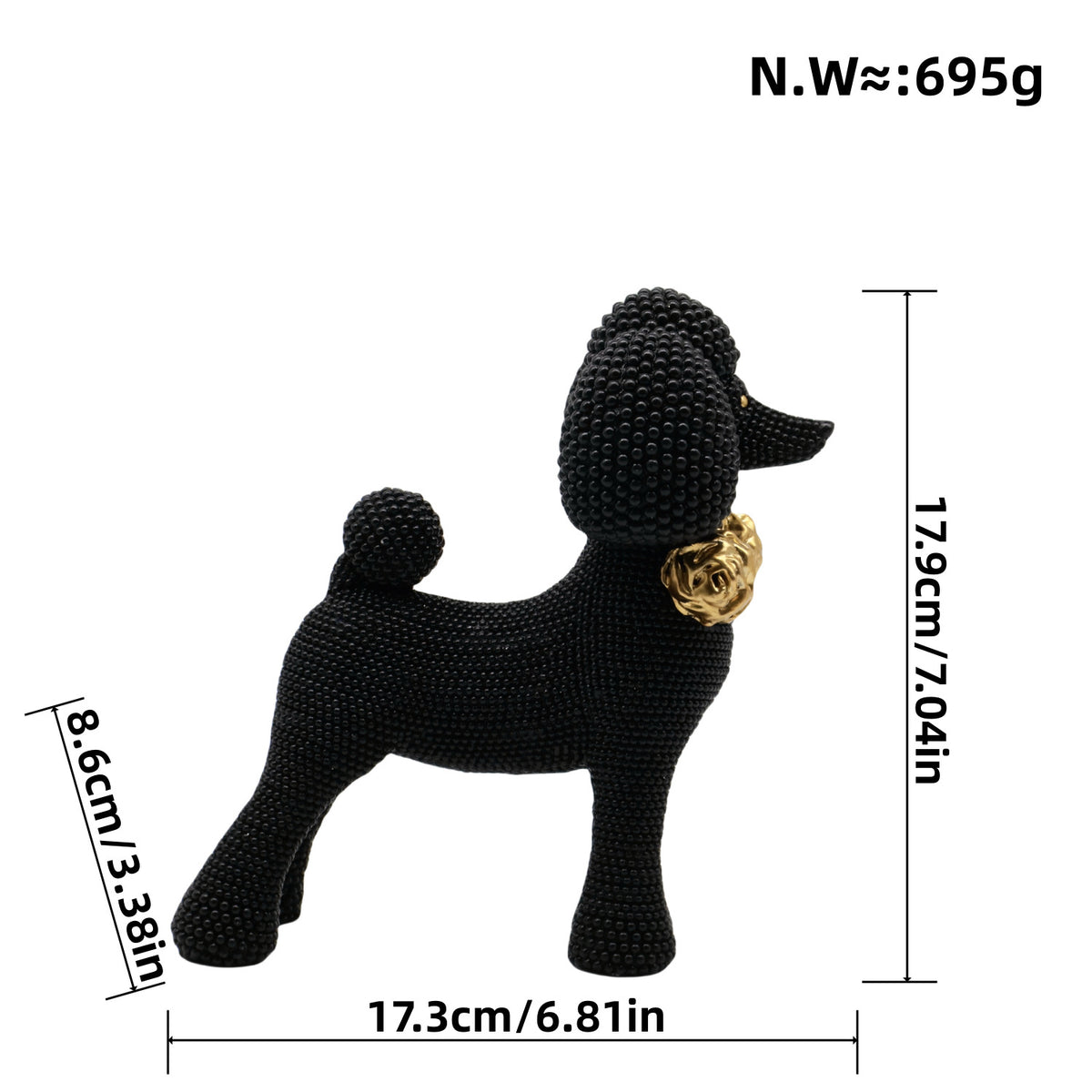 Decorative Dog Sculpture Acalora