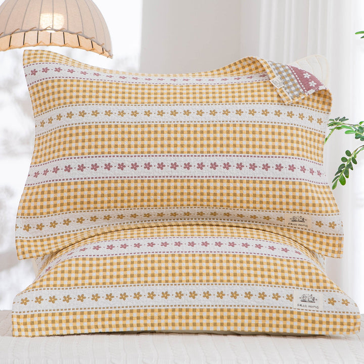 Women's pillowcase with modern checkered pattern Kalsten