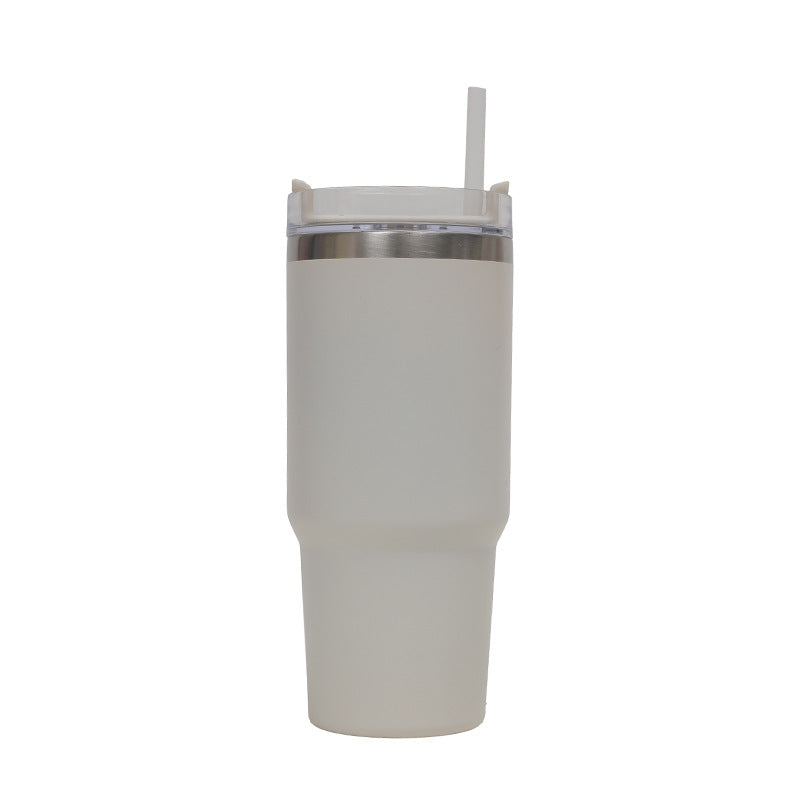 Women's Thermo Drinking Cup with Ergonomic Handle and Practical Straw Kalsten