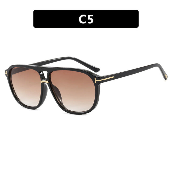 Women's square sunglasses with luxurious tortoiseshell pattern and polarized lenses Kalsten
