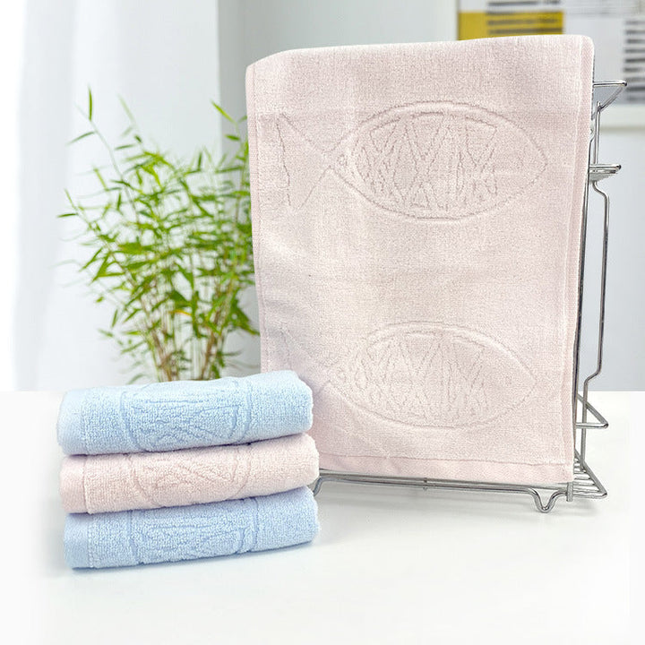 Luxurious terry towel set with playful fish design Kalsten