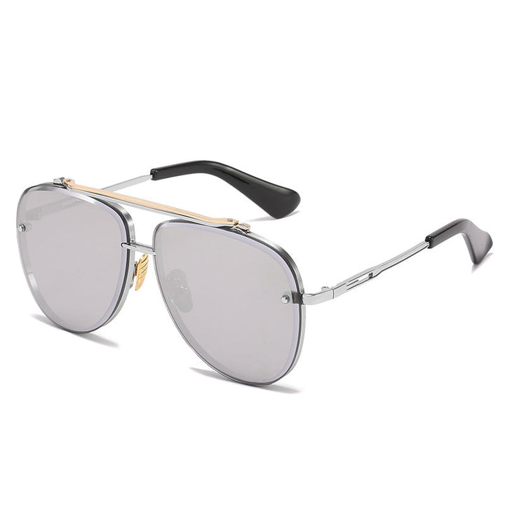 Women's Oversized Pilot Sunglasses with Adjustable Nose Pads and High-Quality Metal Frame Kalsten