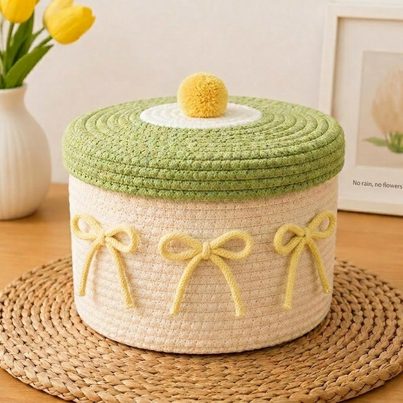 Decorative Knitted Storage Container Acalora