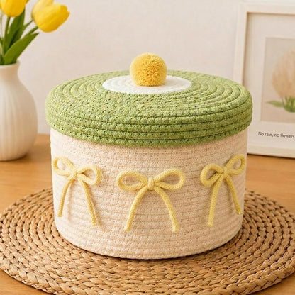 Decorative Knitted Storage Container Acalora