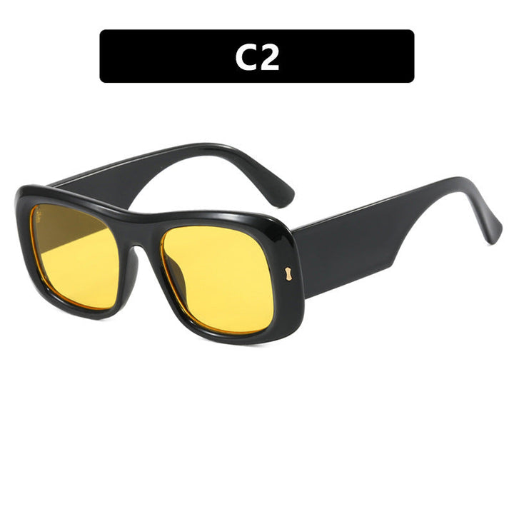 Women's oversized square sunglasses with a wide frame and polarized lenses Kalsten
