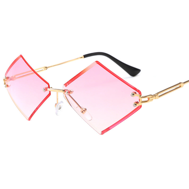 Ladies fashionable geometric sunglasses with mirrored lenses Kalsten