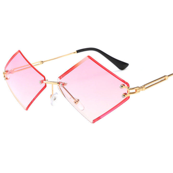 Ladies fashionable geometric sunglasses with mirrored lenses Kalsten