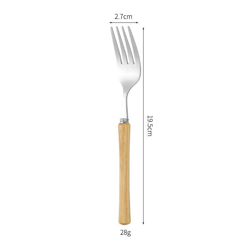 Elegant serving spoon with ergonomic wooden handle Kalsten