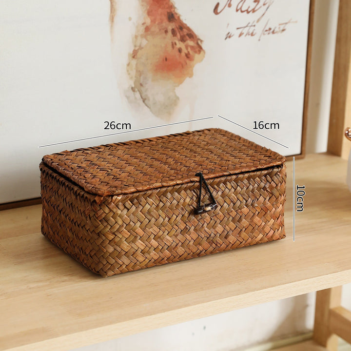 Handcrafted Oval Woven Storage Box Kalsten