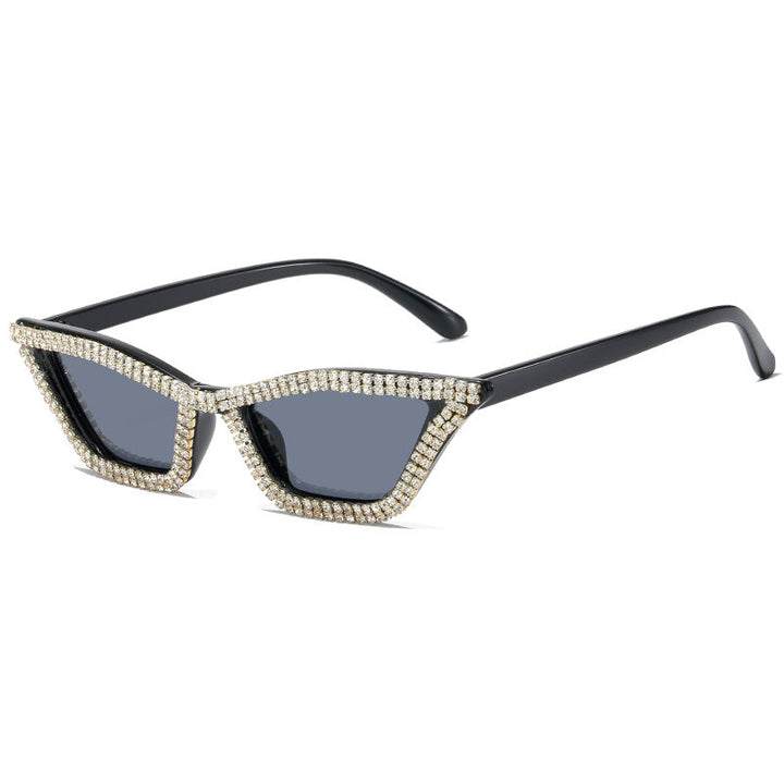 Women extravagant Cat-Eye sunglasses with sparkling crystal frame Kalsten