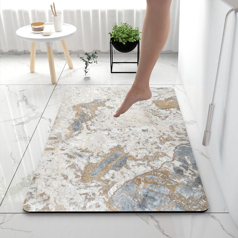 Soft Touch Marble Bath Mat Kalsten