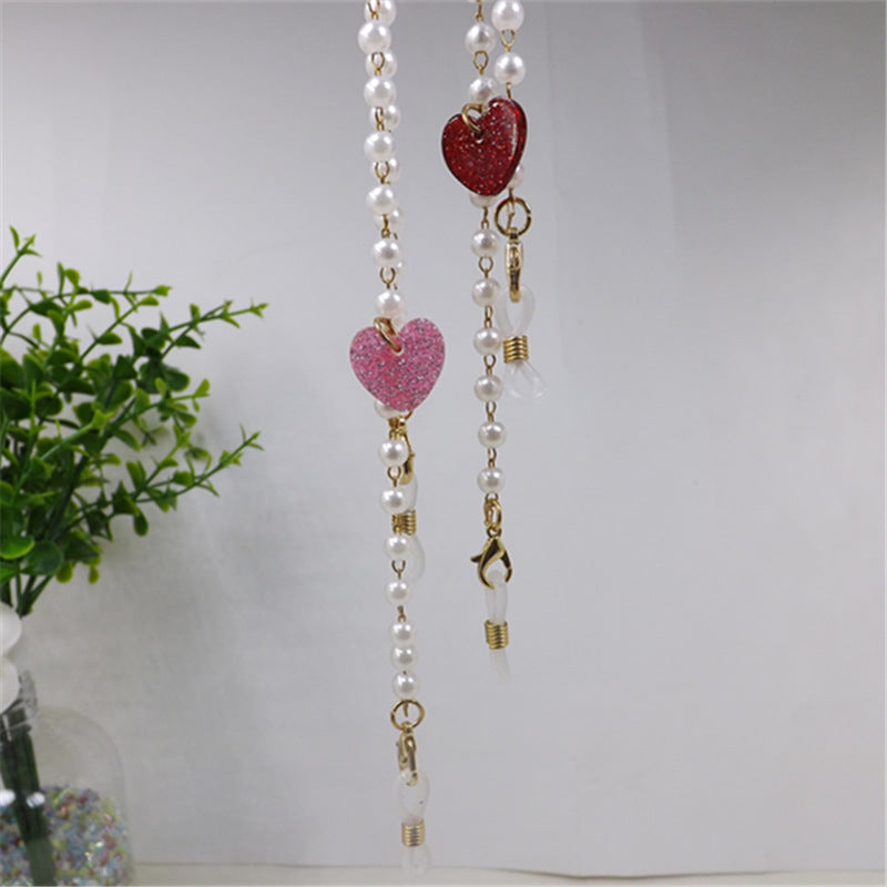 Pearl necklace with heart pendant Kalsten