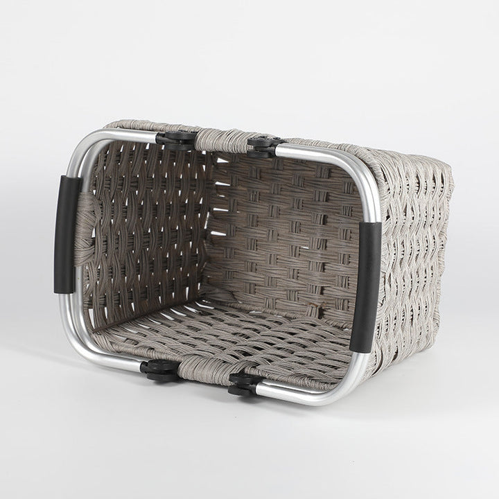 Women's Portable Shopping Basket with Aluminum Handle Kalsten