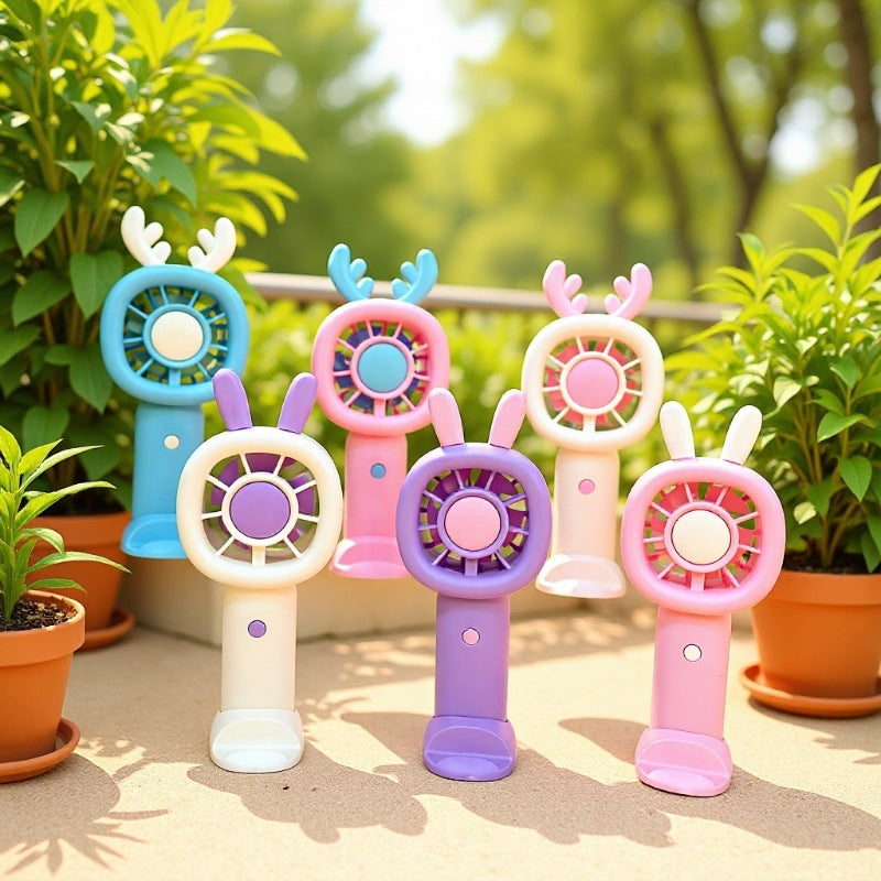Unisex Creative Hand Fan with Animal Antennas Kalsten