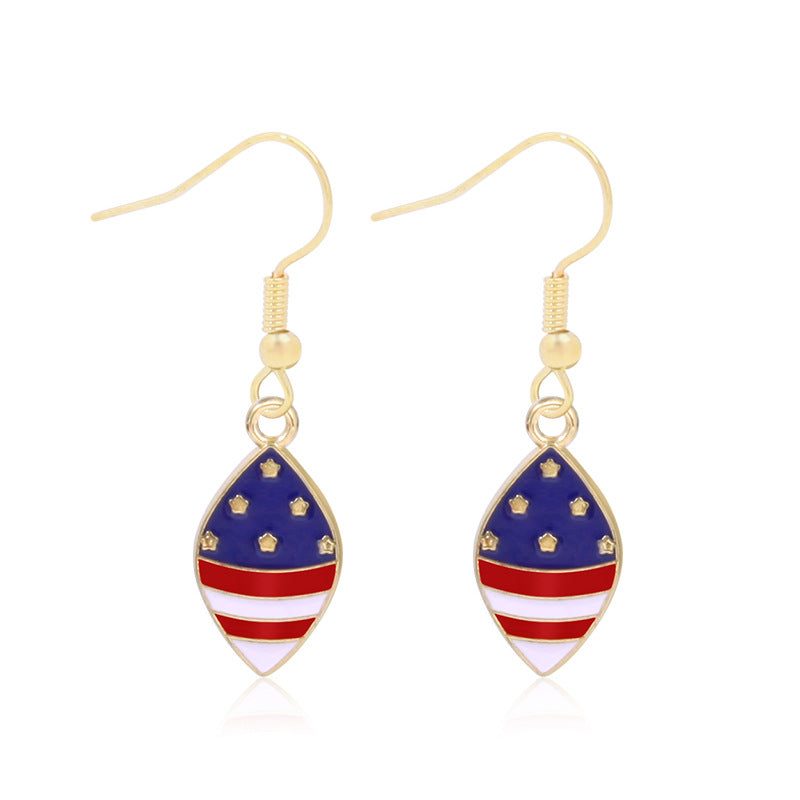 Women's long multi-layer star drop earrings with crystal embellishments and rhodium-plated alloy Kalsten