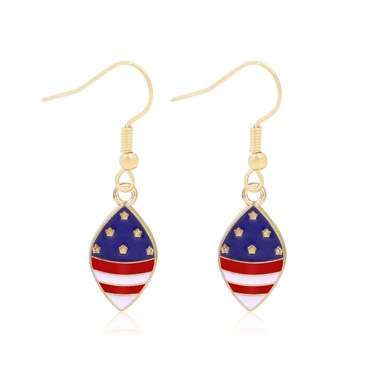 Women's long multi-layer star drop earrings with crystal embellishments and rhodium-plated alloy Kalsten