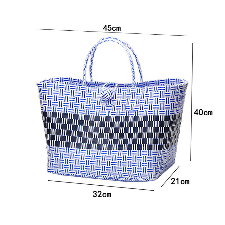 Large Capacity Woven Shopping Tote Kalsten