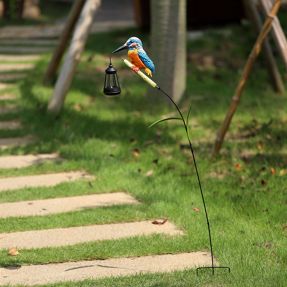 Decorative Solar Flamingo Garden Stake Lamp With Adjustable Metal Arm And Integrated LED Kalsten