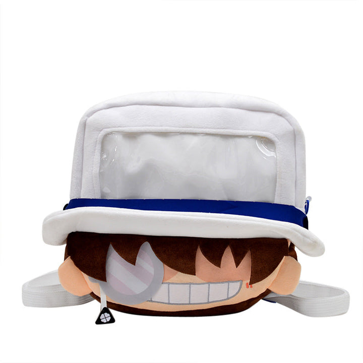 Plush backpack with clear window Kalsten