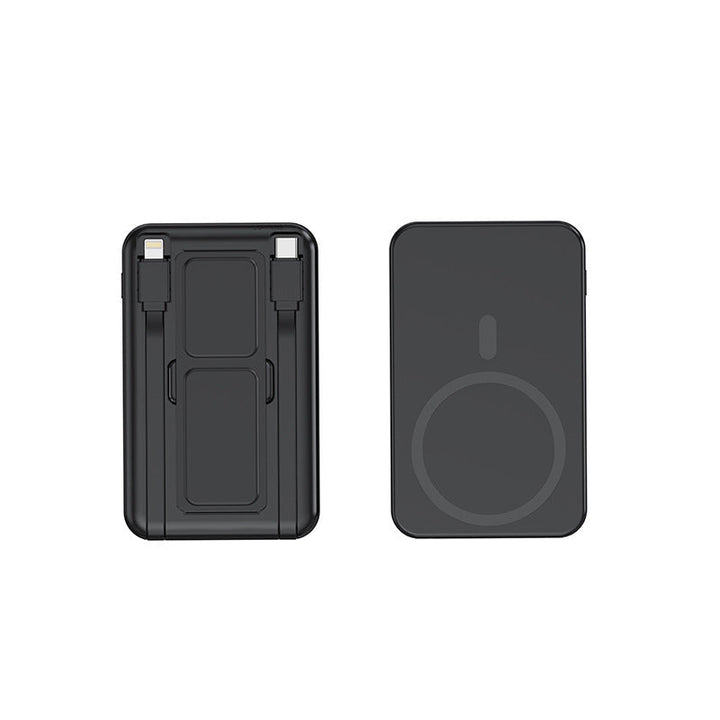 Portable power bank with integrated Qi charging function and digital capacity display Kalsten