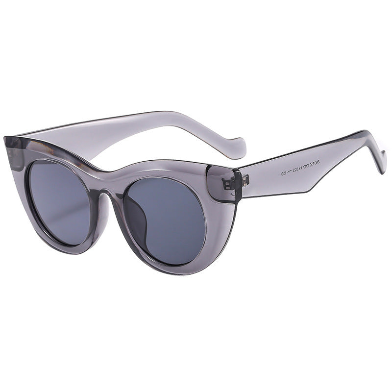 Women's Cat-Eye Sunglasses with Transparent Frame and Polarized Lenses Kalsten