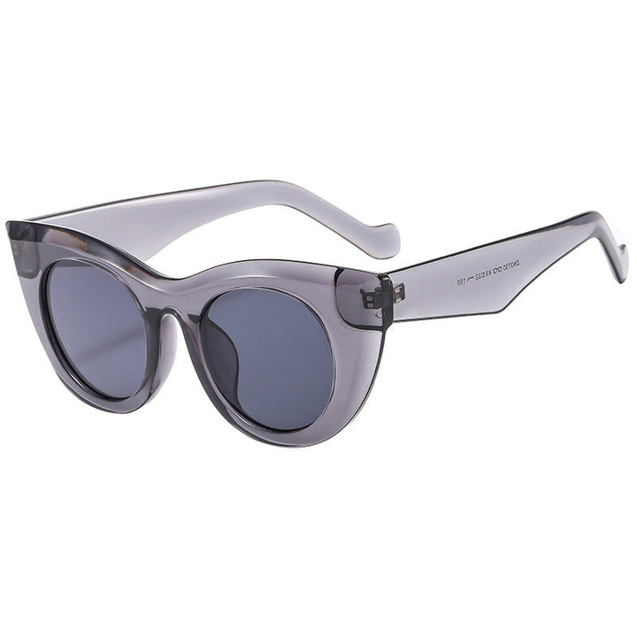 Women's Cat-Eye Sunglasses with Transparent Frame and Polarized Lenses Kalsten