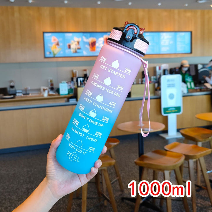 Ladies motivating water bottle with time markings Kalsten