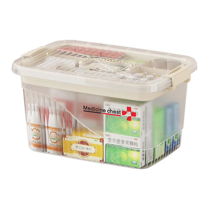 Women's transparent medication box with sturdy lid Kalsten