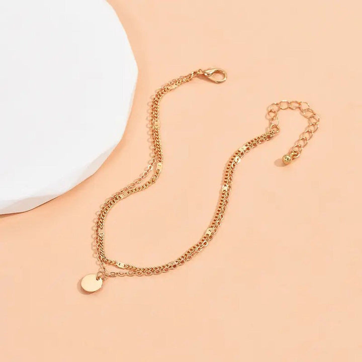 Gold Layered Charm Anklet Kalsten
