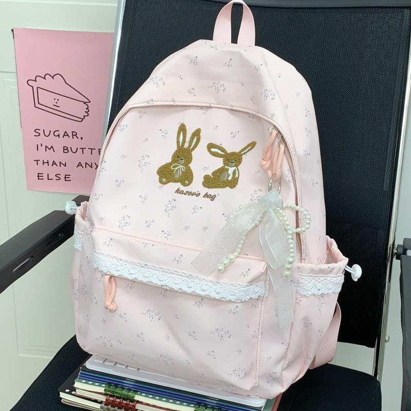 Charming Rabbit-Themed School Backpack