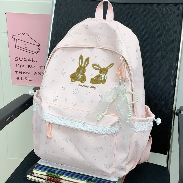 Charming Rabbit-Themed School Backpack