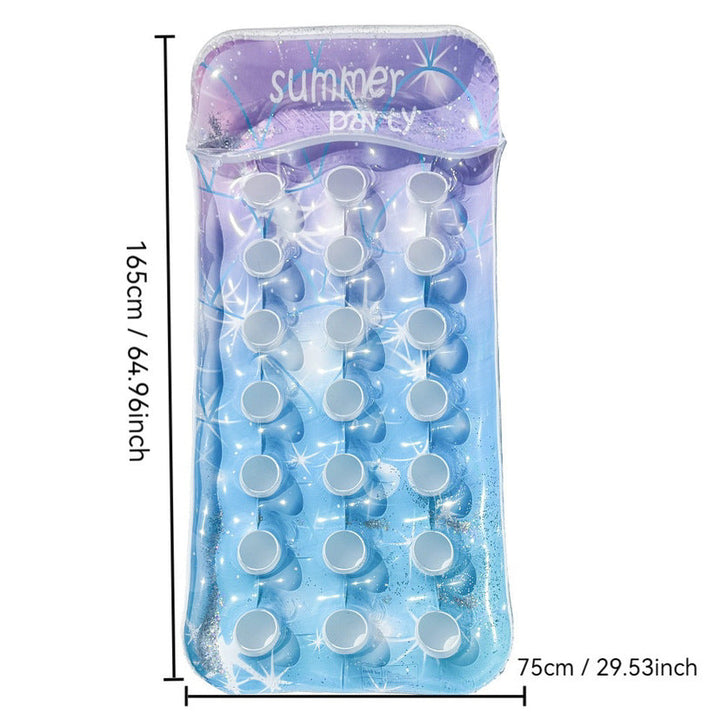 Women Inflatable Summer Lounge with Cup Holders Kalsten