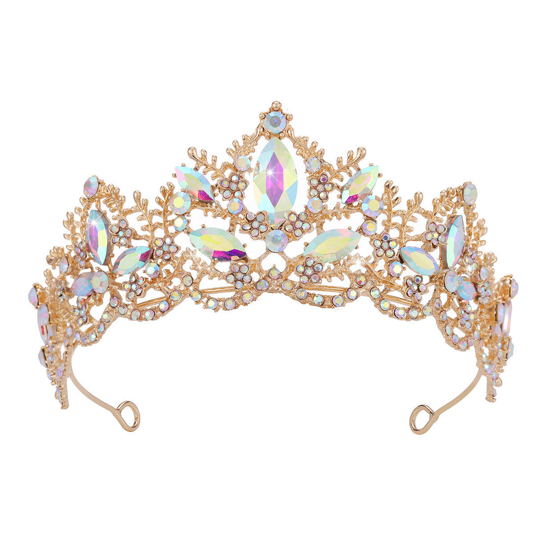 Ladies Glamorous Tiara with Sparkling Crystal Decorations Kalsten