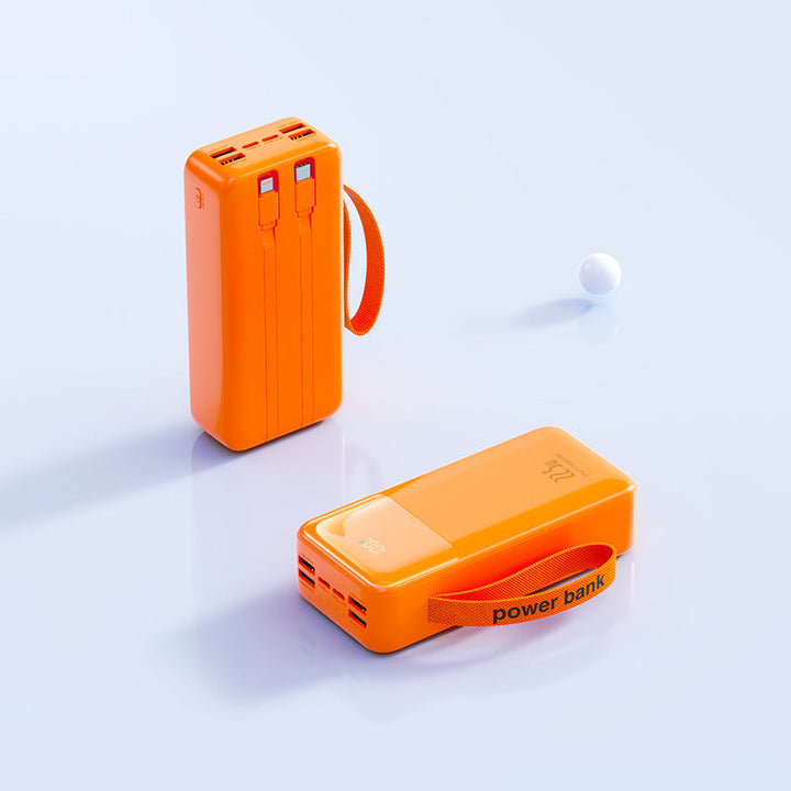 Portable power bank with integrated cable management and fast charging function Kalsten