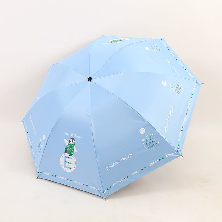 Women's Folding Umbrella with Fun Animal Design Kalsten
