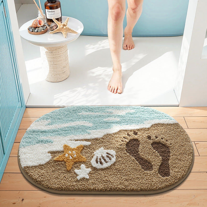Turtle-Themed Plush Bath Mat Kalsten