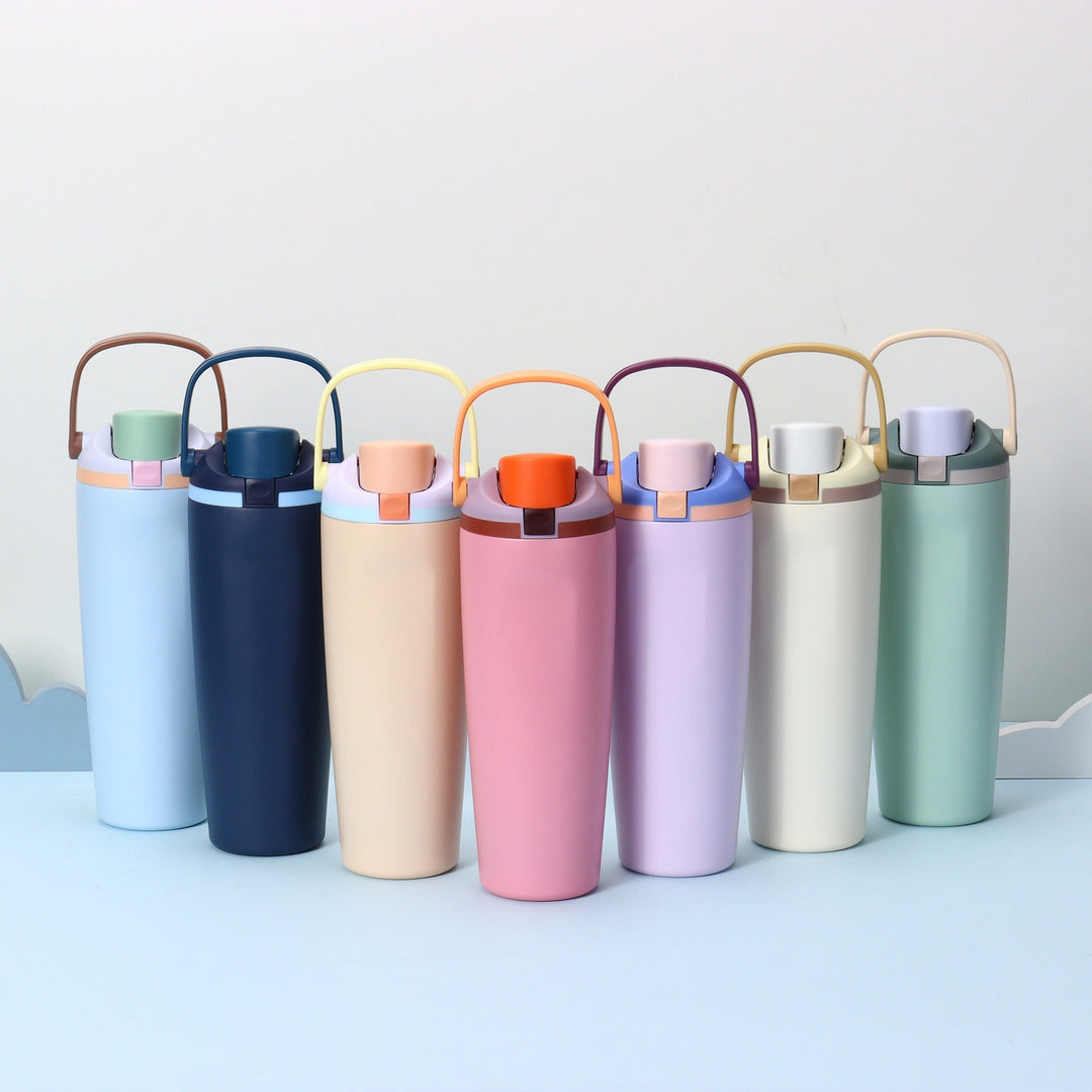 Women's insulated drinking bottle with ergonomic carry handle Kalsten
