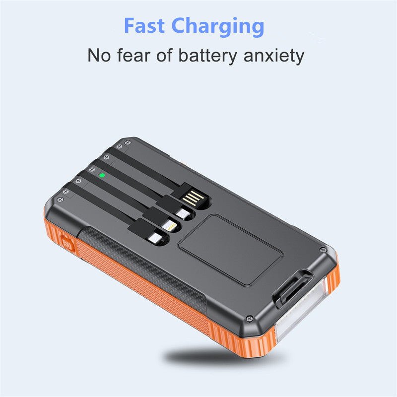 Power bank with solar charging function and integrated LED lamp Kalsten