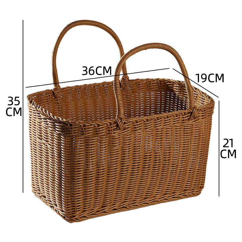 Unisex Large Storage Basket made of Woven Material Kalsten